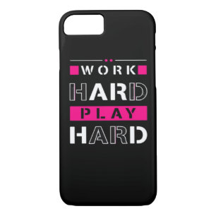 Work Hard, Play So Hard - Labor Day Funny iPhone 8/7 Case