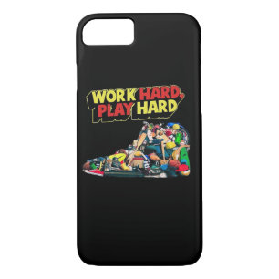 Work Hard Play So Hard - Labor Day Funny iPhone 8/7 Case