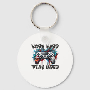 Work Hard, Play So Hard - Labour Day Key Ring