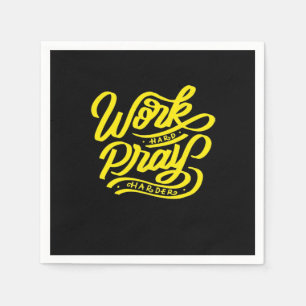Work Hard Play So Hard Meme - Labour Day Napkin