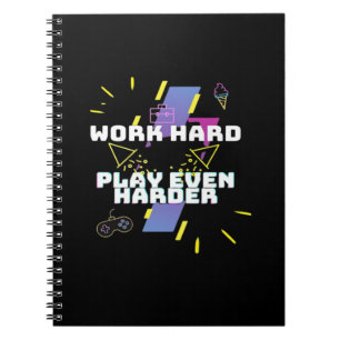 Work Hard, Play So Hard Premium Notebook