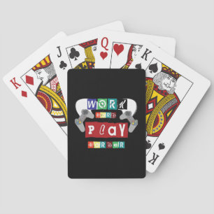 Work Hard Play So Hard Trending Sloth Playing Cards