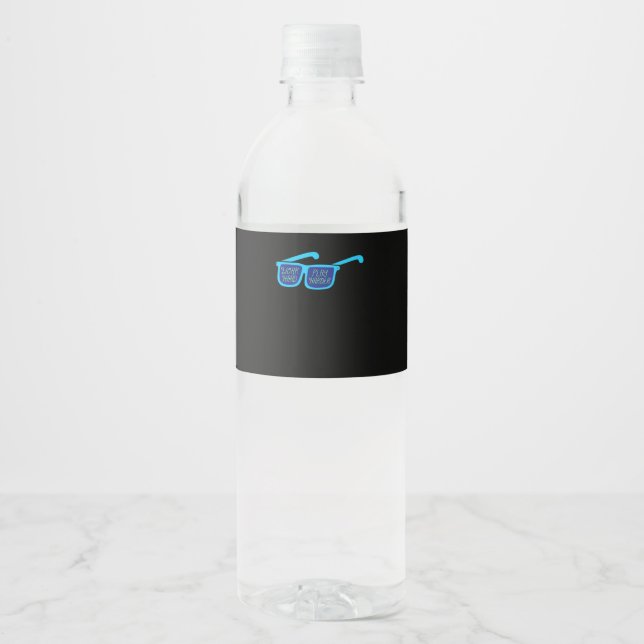 Work Hard Play So Hard Workers Water Bottle Label (Front)