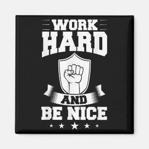 Work Hard Quotes Insration Motivational Saying Magnet