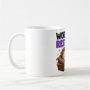 WORK HARD, REST HARD — Funny Funeral Worker Coffee Mug