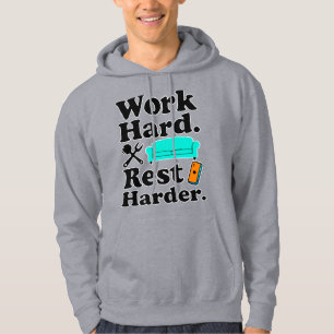 Work Hard Rest Harder Funny Lifestyle Shirt