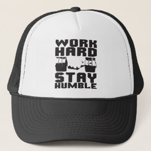 Work Hard Stay Humble - Dumbbell Trucker Hat