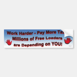 Work Harder Bumper Sticker