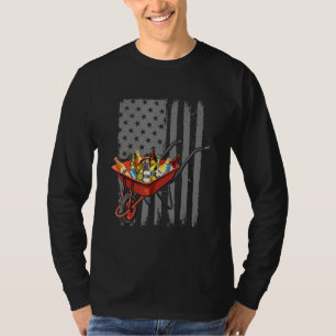 Work In Garden And Drink Beer For Gardener And Far T-Shirt
