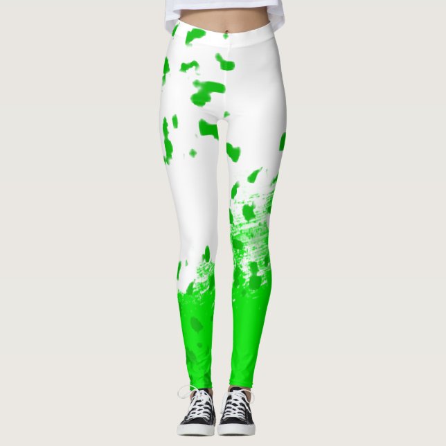 Work In Progress Green Leggings (Front)