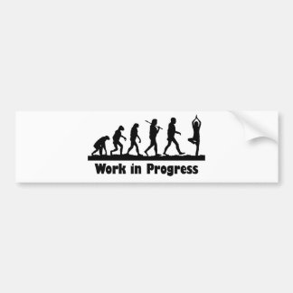 Work in Progress (Yoga) Bumper Sticker