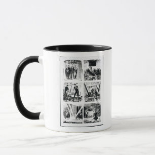 Work inside the caissons, constucting Brooklyn Bri Mug