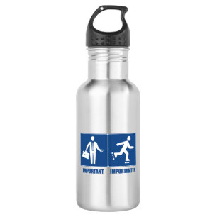 Work Is Important, Rollerblading Is Importanter 532 Ml Water Bottle