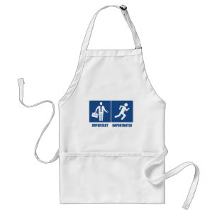 Work Is Important, Running Is Importanter Standard Apron