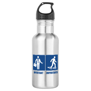 Work Is Important Snowshoeing Is Importanter 532 Ml Water Bottle