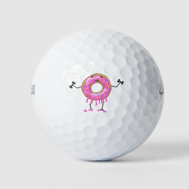 Work It Out Doughnut Golf Balls (Front)