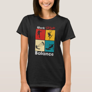 Work Kite Balance Lifestyle Vintage Work Life 1 T-Shirt