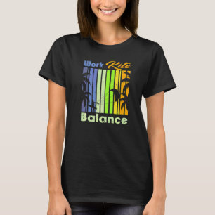 Work Kite Balance Lifestyle Vintage Work Life 7 T-Shirt
