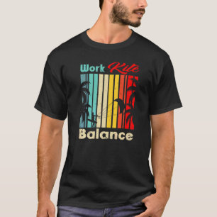 Work Kite Balance Lifestyle Vintage Work Life T-Shirt