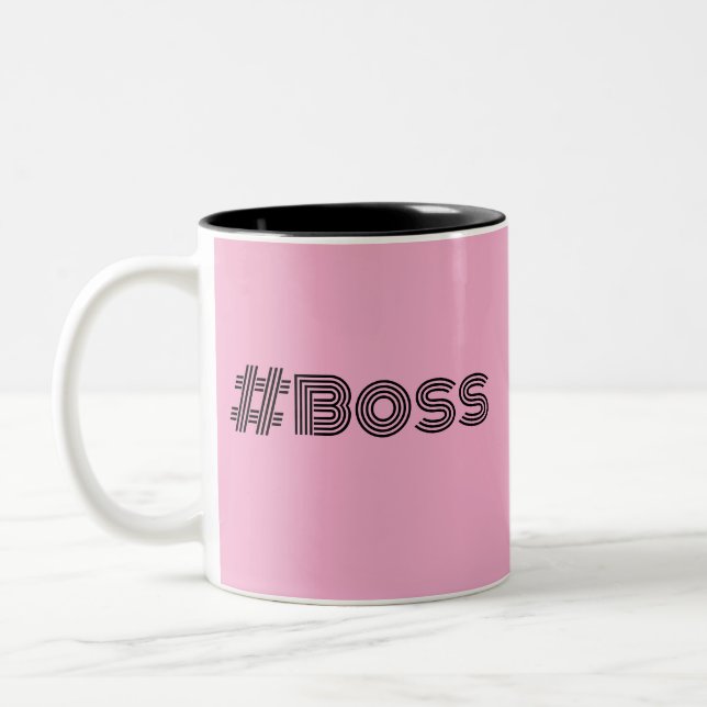 Work Like a Boss Design Coffee Mug (Left)