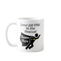 Work Mug Personalised Superhero Job Title and Name