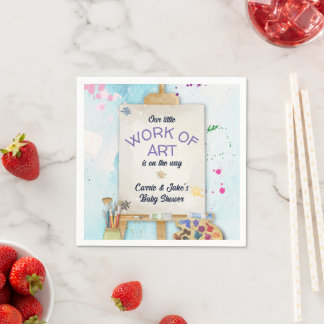 Work of Art Baby Shower Napkin