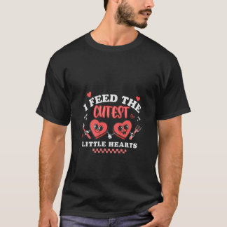 Work of Heart School Lunch Lady Cafeteria Worker V T-Shirt