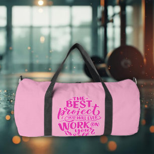 Work on Yourself Gym Gear Duffle Bag