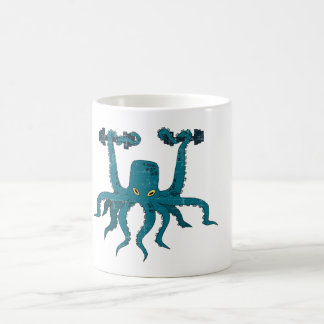 Work out octopus coffee mug