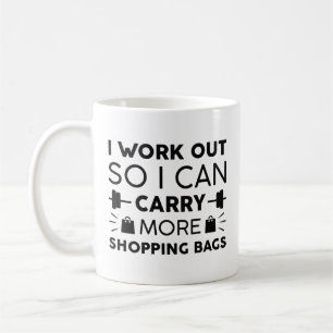 Work Out Shopping Bags Coffee Mug
