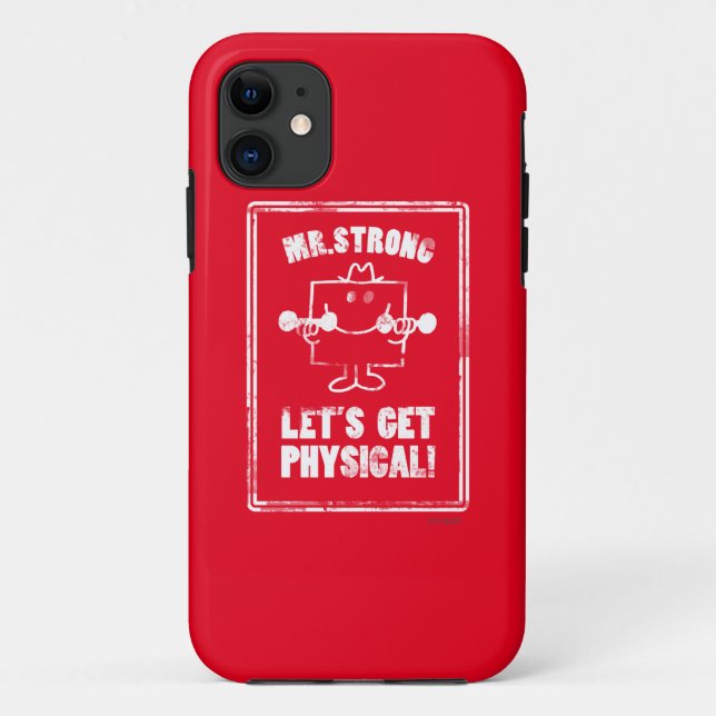 Work Out With Mr. Strong Case-Mate iPhone Case (Back)