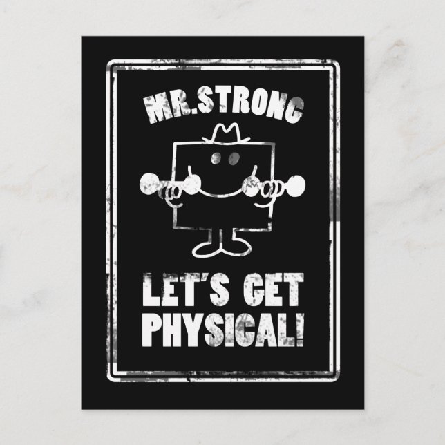 Work Out With Mr. Strong Postcard (Front)