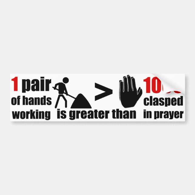 Work > Prayer Phrase - Bumper Sticker (Front)
