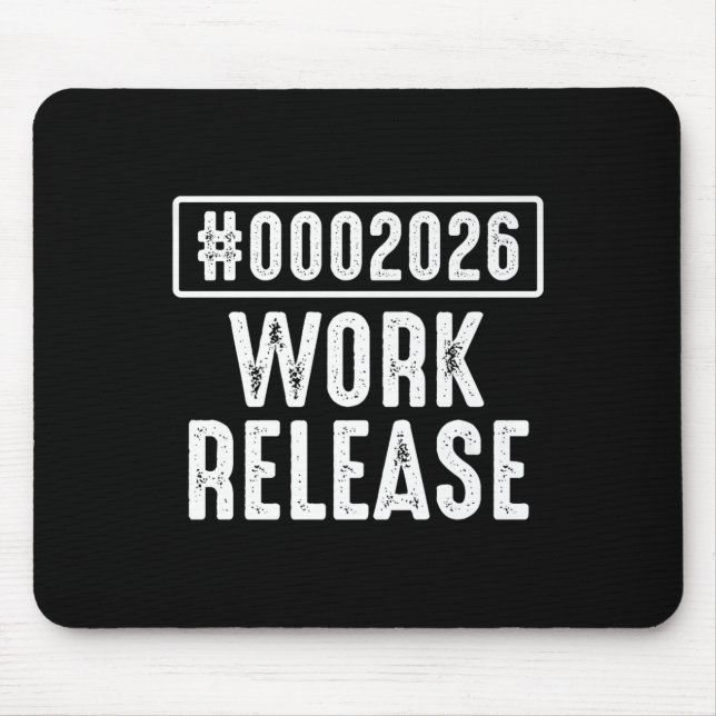 Work Release 2026 Funny Coding Engineer Retirement Mouse Pad (Front)