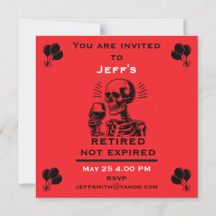 Work Retirement Party Magnetic Invitation