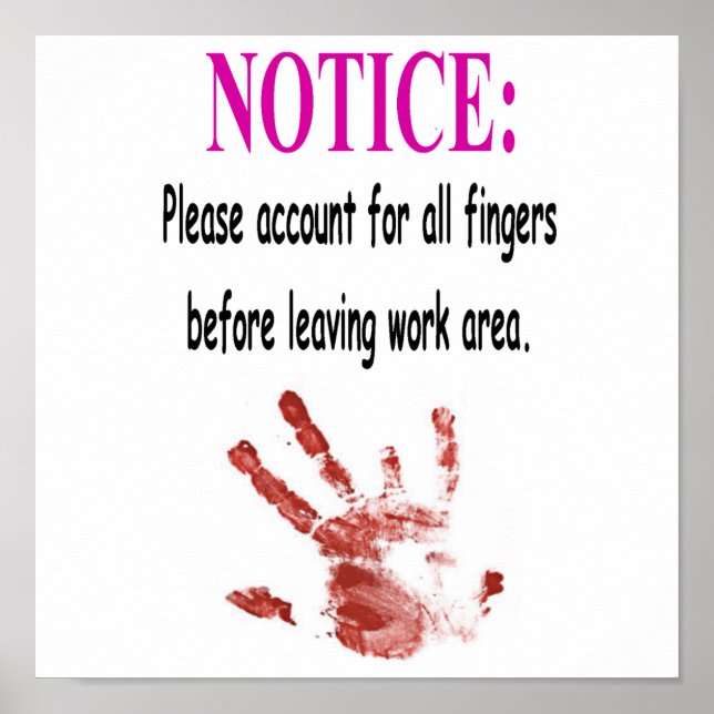 Work Safety Poster (Front)