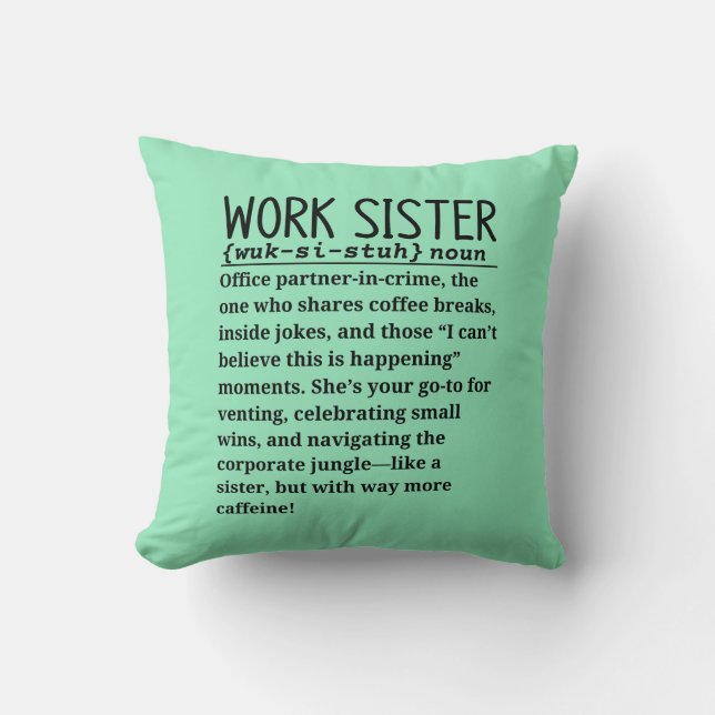 Work sister cushion (Front)