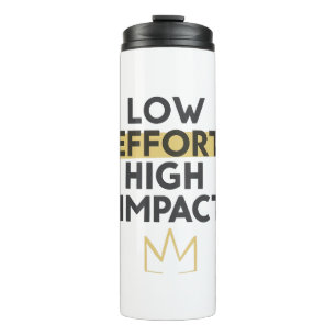 Work Smart Not Hard Modern Typography Thermal Tumbler