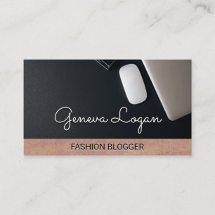 Work Space Black Background Texture Business Card