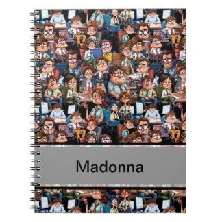 Work stress black  notebook