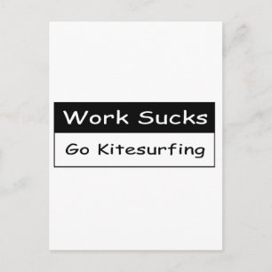 Work sucks postcard