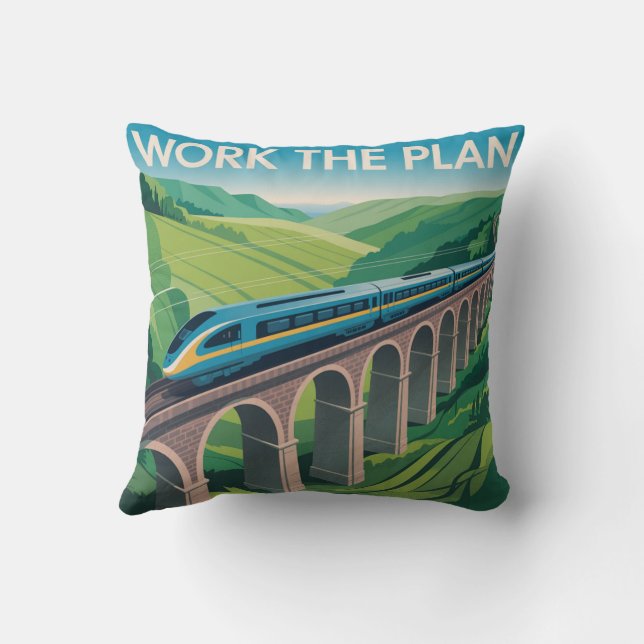 Work The Plan Cushion (Back)