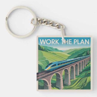 Work The Plan Key Ring