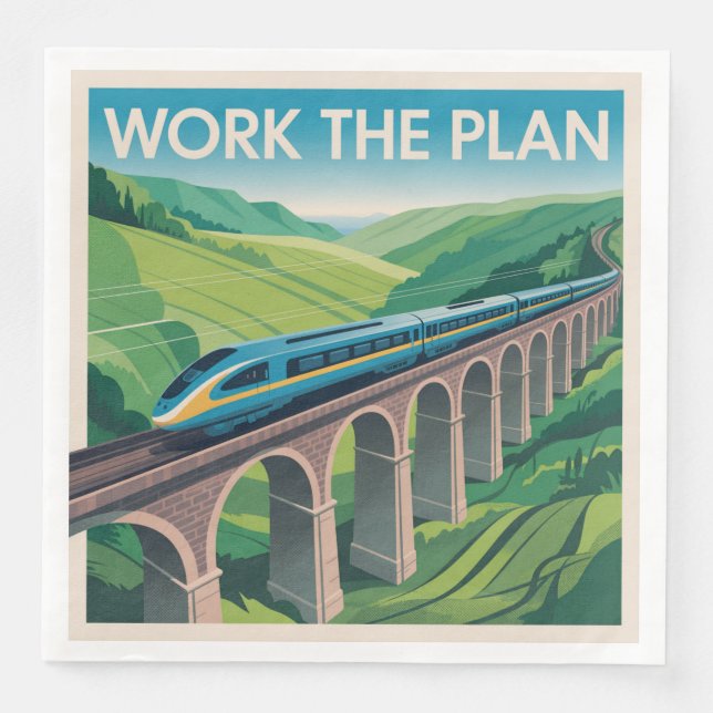 Work The Plan Napkin (Front)