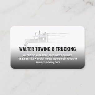 Work Trucks   Big Rig   18 Wheelers Business Card