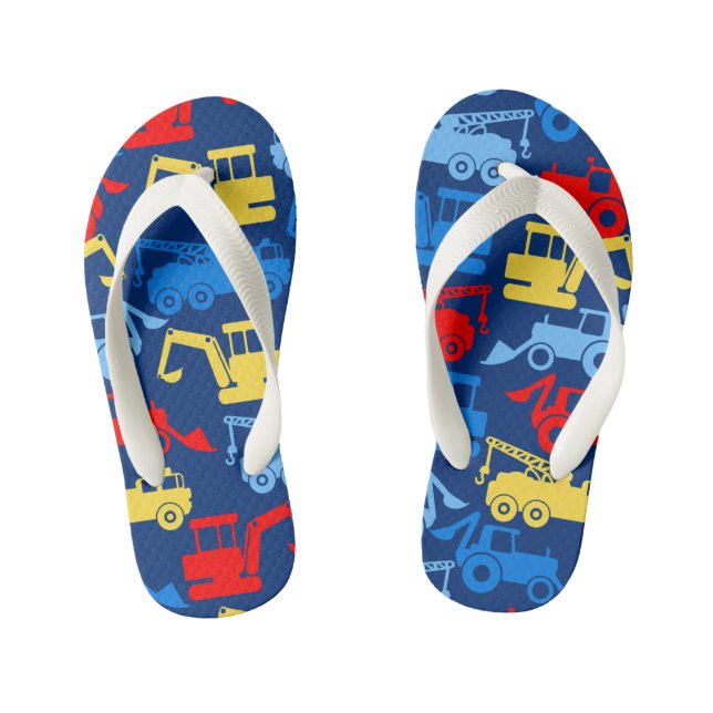 Work trucks kid's thongs (Footbed)