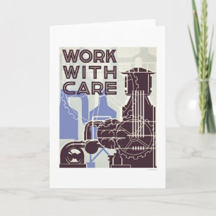 Work With Care 1937 WPA Card