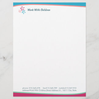 Work With Children Letterhead