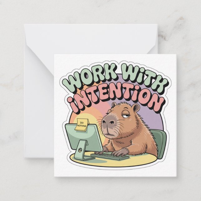 Work With Intention Card (Front)