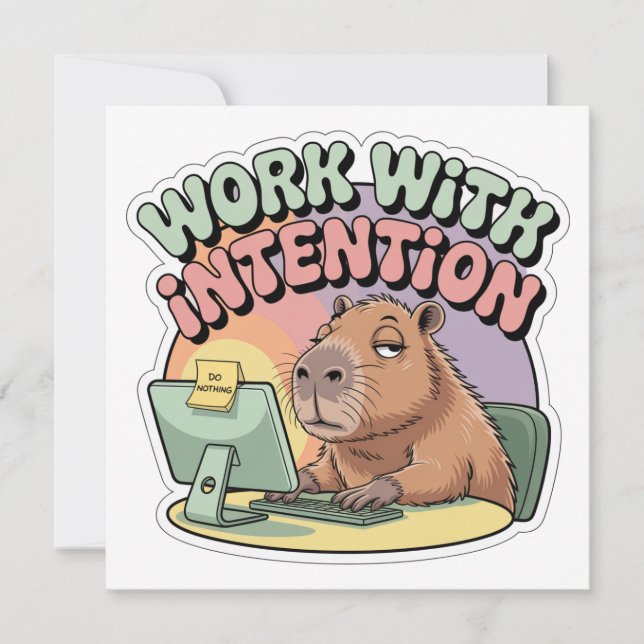 Work With Intention Card (Front)